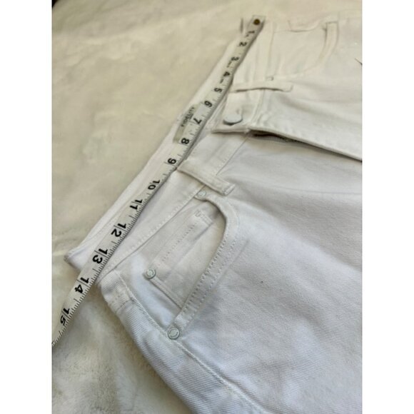 NWT FIDELITY DENIM Size 26 Oh Boy Boyfriend Jeans In Vintage White MSRP $218 - Picture 4 of 12